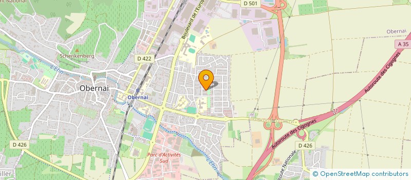 localisation de l'entreprise MONSIEUR BRYAN REIGNIER  OBERNAI