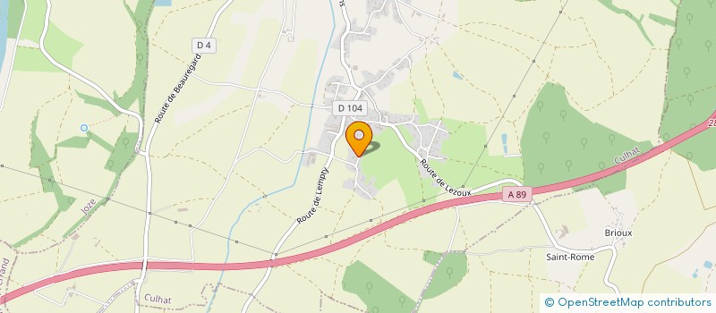 localisation de l'entreprise MONSIEUR BRYAN REINARD  CULHAT