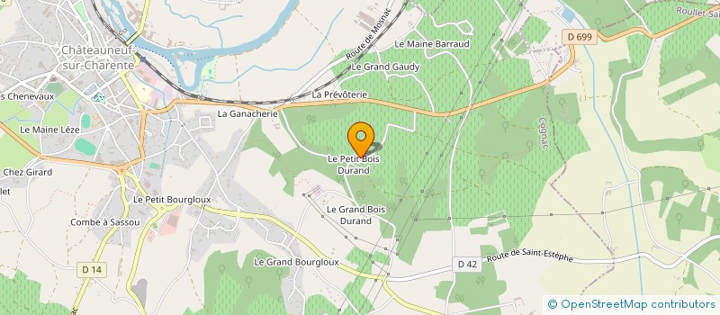 localisation de l'entreprise MONSIEUR BRYAN RICHARD à CHATEAUNEUF-SUR-CHARENTE
