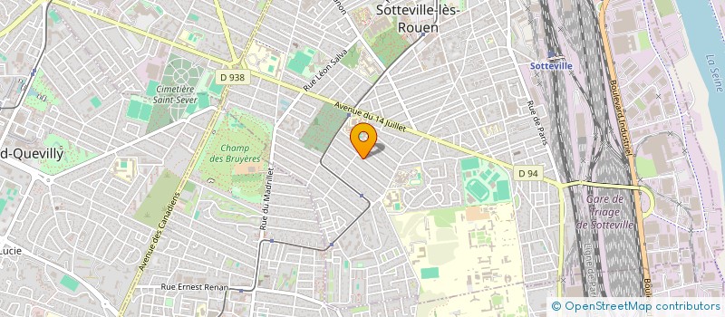 localisation de l'entreprise MONSIEUR BRYAN ROBERGE  SOTTEVILLE-LES-ROUEN