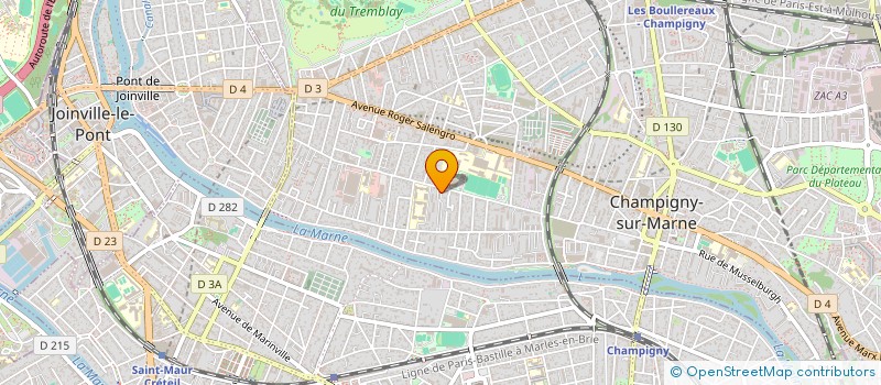 localisation de l'entreprise MONSIEUR BRYAN ROQUELAURE à CHAMPIGNY-SUR-MARNE