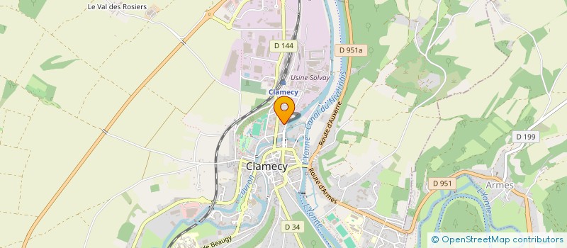 localisation de l'entreprise MONSIEUR BRYAN SATTERFORD à CLAMECY