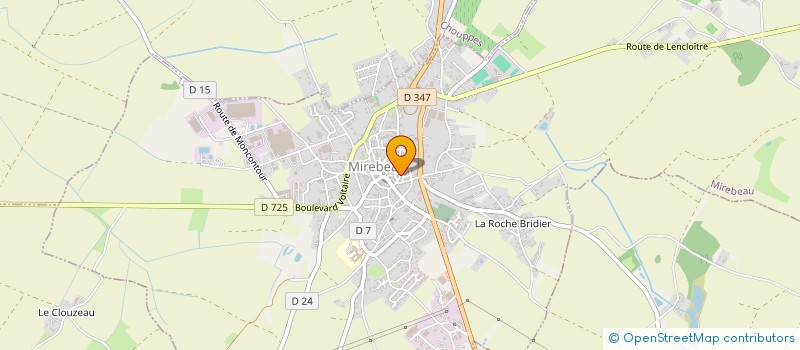 localisation de l'entreprise MONSIEUR BRYAN THIBEAUDEAU  MIREBEAU