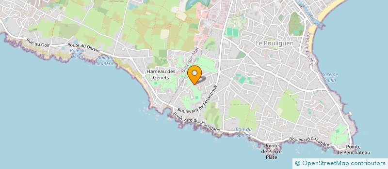 localisation de l'entreprise MONSIEUR BRYAN TOUSSAINT  LE POULIGUEN