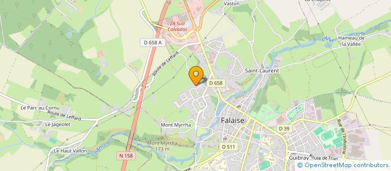 localisation de l'entreprise MONSIEUR BRYAN TRIBOUILLARD  FALAISE