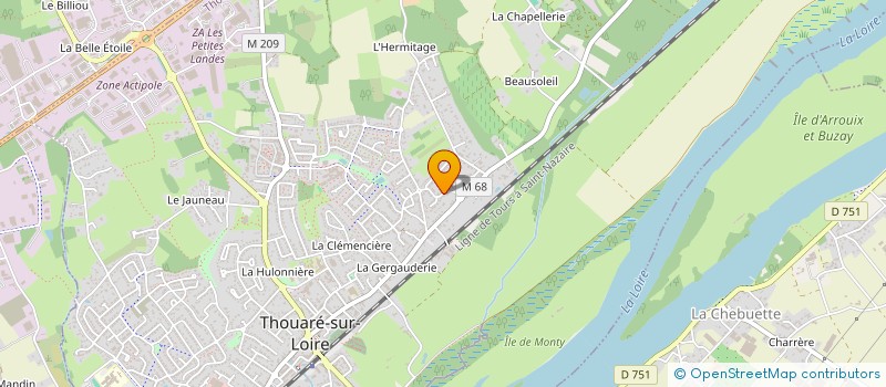 localisation de l'entreprise MONSIEUR BRYCE SIMON  THOUARE-SUR-LOIRE