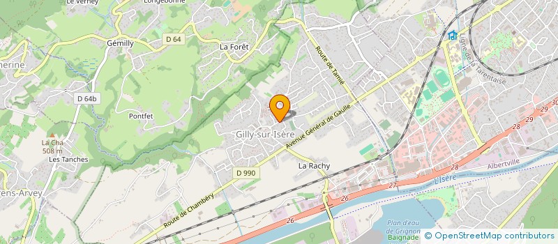 localisation de l'entreprise MONSIEUR BUGRA ERTUC  GILLY-SUR-ISERE