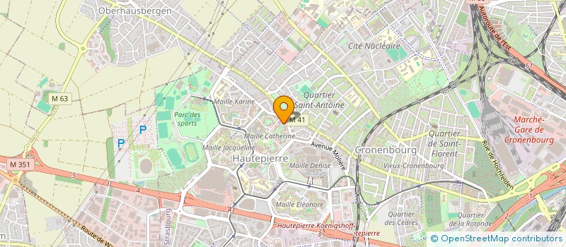 localisation de l'entreprise MONSIEUR BUJAR MALICI à STRASBOURG