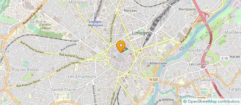 localisation de l'entreprise MONSIEUR BULENT KARAKAVAK à LIMOGES