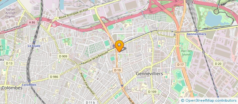 localisation de l'entreprise MONSIEUR BUNNARA SOR  GENNEVILLIERS