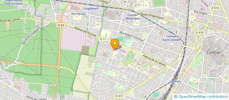 localisation de l'entreprise MONSIEUR BUNYAMIN YESIL  COLMAR