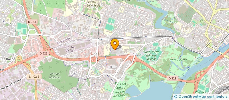 localisation de l'entreprise MONSIEUR BURIM ALIU à ANGERS