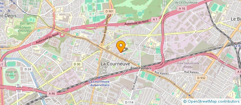 localisation de l'entreprise MONSIEUR BYRON KAYE MPORAMUNG à LA COURNEUVE