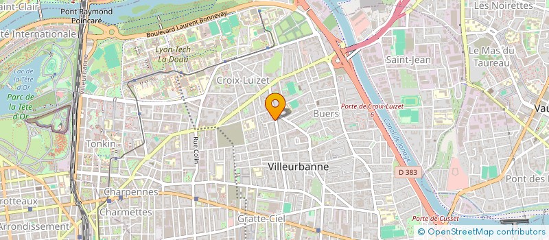 localisation de l'entreprise MONSIEUR C BERTAZZON  VILLEURBANNE