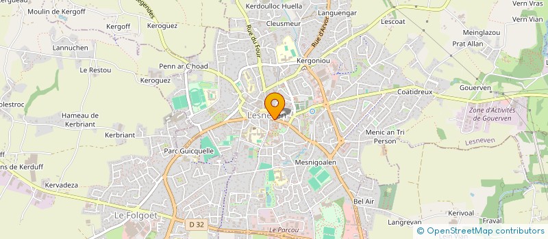 localisation de l'entreprise MONSIEUR CABIC PREMEL  LESNEVEN