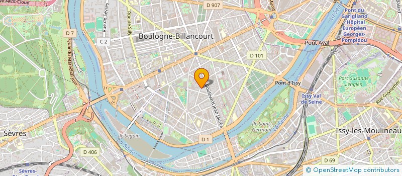 localisation de l'entreprise MONSIEUR CADFAEL PLANCHON à BOULOGNE BILLANCOURT
