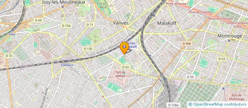 localisation de l'entreprise MONSIEUR CADI DJALO  MALAKOFF