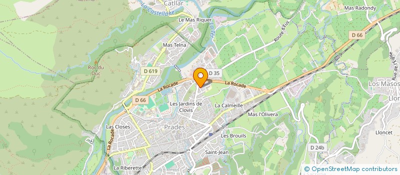 localisation de l'entreprise MONSIEUR CAETANO FLORENT MICKAEL à PRADES