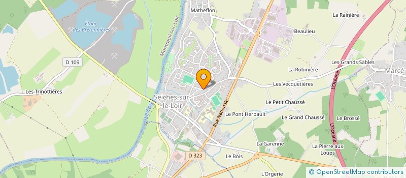 localisation de l'entreprise MONSIEUR CAFER KOKSAL  SEICHES-SUR-LE-LOIR