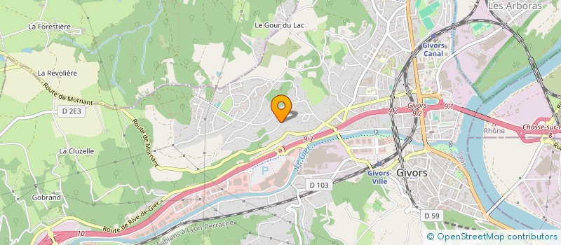 localisation de l'entreprise MONSIEUR CAGATAY EKINCI  GIVORS