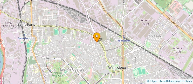 localisation de l'entreprise MONSIEUR CAIN COVACI  VENISSIEUX