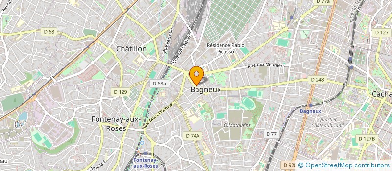 localisation de l'entreprise MONSIEUR CALIN NODIS à BAGNEUX