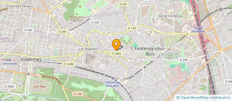 localisation de l'entreprise MONSIEUR CALIN PERTA à FONTENAY-SOUS-BOIS
