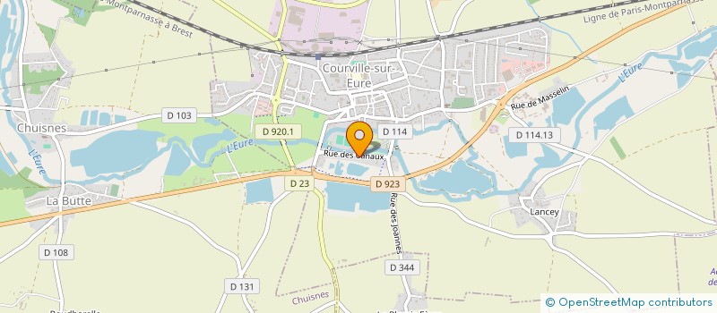 localisation de l'entreprise MONSIEUR CALIN-TOADER BORHIDAN à COURVILLE-SUR-EURE