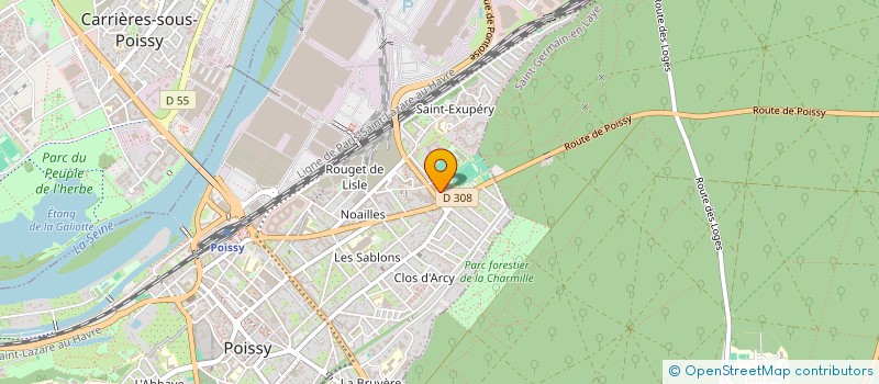 localisation de l'entreprise MONSIEUR CALIN VICOL  POISSY