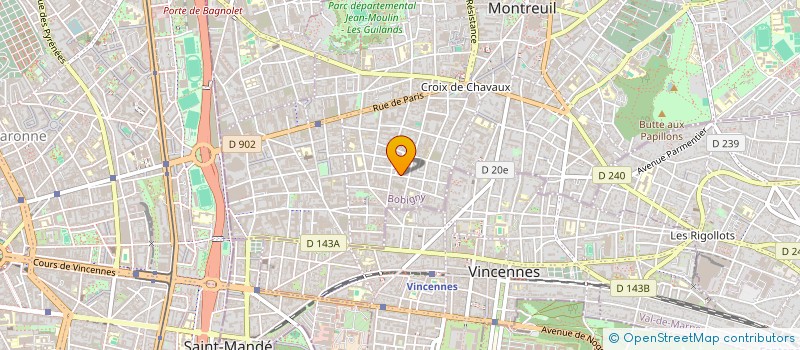 localisation de l'entreprise MONSIEUR CALIXTE DUGELAY à MONTREUIL