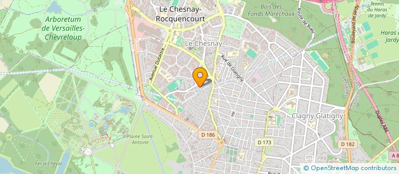 localisation de l'entreprise MONSIEUR CALIXTE GENIN  LE CHESNAY-ROCQUENCOURT