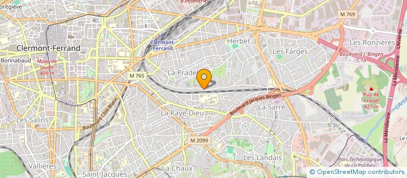 localisation de l'entreprise MONSIEUR CALIXTE SAINTANDRE  CLERMONT-FERRAND