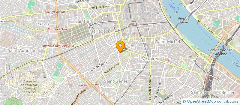 localisation de l'entreprise MONSIEUR CALLIXTE BONNEAU  BORDEAUX