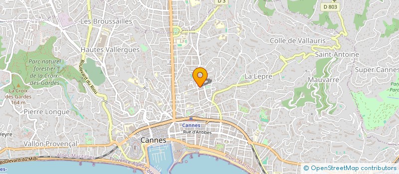 localisation de l'entreprise MONSIEUR CALLUM MCGERTY à CANNES