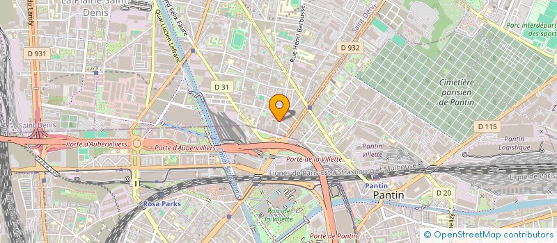 localisation de l'entreprise MONSIEUR CALLUM TAYLOR  AUBERVILLIERS