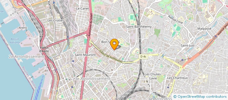 localisation de l'entreprise MONSIEUR CALOGERO HODOROVIC  MARSEILLE 14