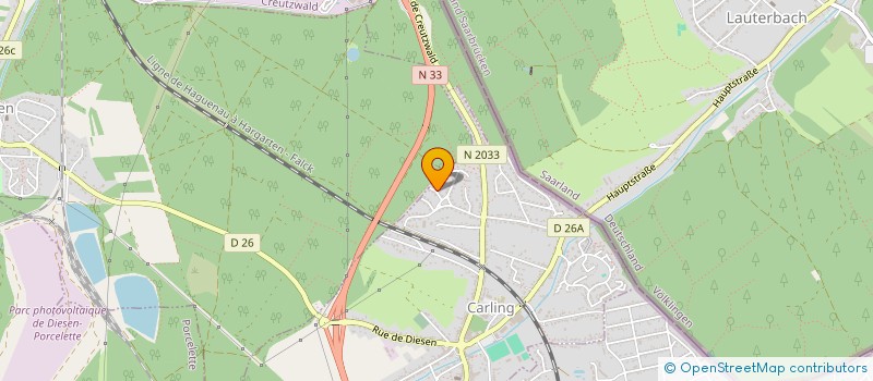 localisation de l'entreprise MONSIEUR CALOGERO INFANTINO  CARLING