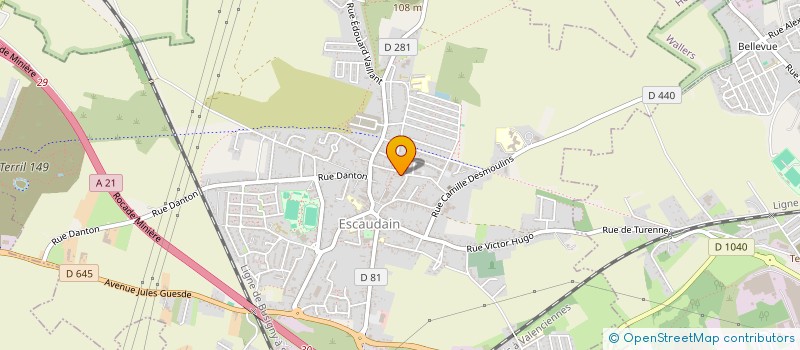 localisation de l'entreprise MONSIEUR CALOGERO MASULLO  ESCAUDAIN