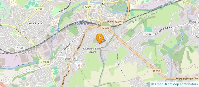 localisation de l'entreprise MONSIEUR CALOGERO OGNIBENE  MAUBEUGE