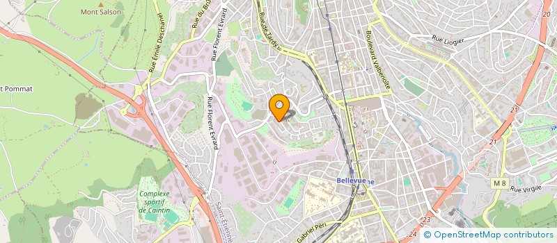 localisation de l'entreprise MONSIEUR CALVIN BOUAZIZ  SAINT-ETIENNE