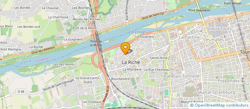 localisation de l'entreprise MONSIEUR CALVIN CAILLAUD  TOURS