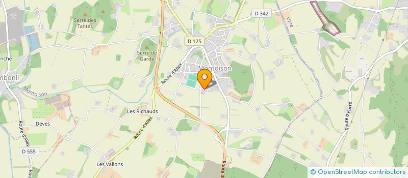 localisation de l'entreprise MONSIEUR CALVIN CLAPPE  MONTOISON