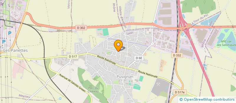 localisation de l'entreprise MONSIEUR CALVIN DI PASQUALE  PUSIGNAN