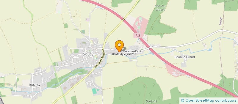 localisation de l'entreprise MONSIEUR CALVIN DUSSOL  SOUCY