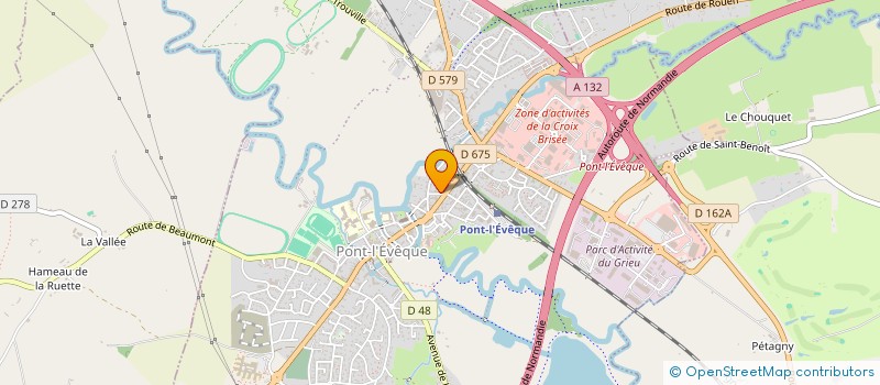 localisation de l'entreprise MONSIEUR CALVIN GALLET  PONT-L'EVEQUE