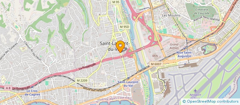 localisation de l'entreprise MONSIEUR CALVIN GOST  SAINT-LAURENT-DU-VAR