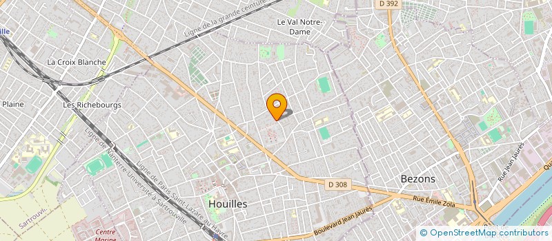 localisation de l'entreprise MONSIEUR CALVIN JACQUART  HOUILLES