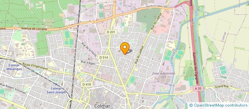 localisation de l'entreprise MONSIEUR CALVIN MAKANG NJEM  COLMAR