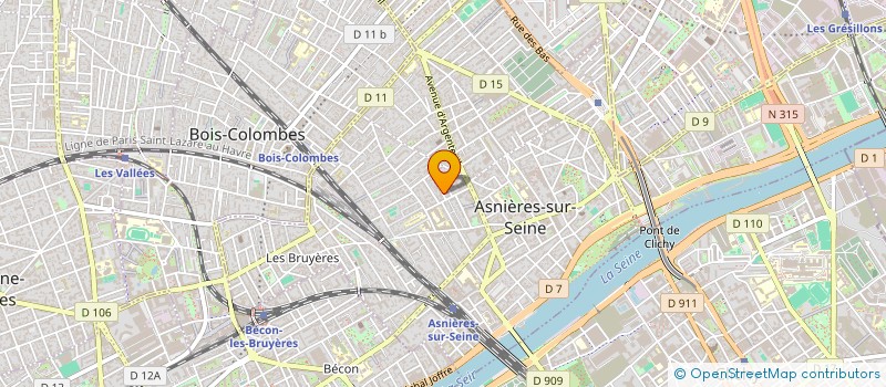 localisation de l'entreprise MONSIEUR CALVIN MOUNIENGUE à COLOMBES