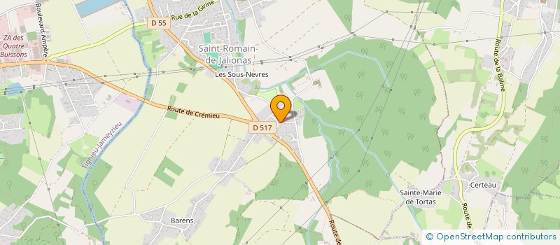 localisation de l'entreprise MONSIEUR CALVIN MULLIRI  VILLEMOIRIEU